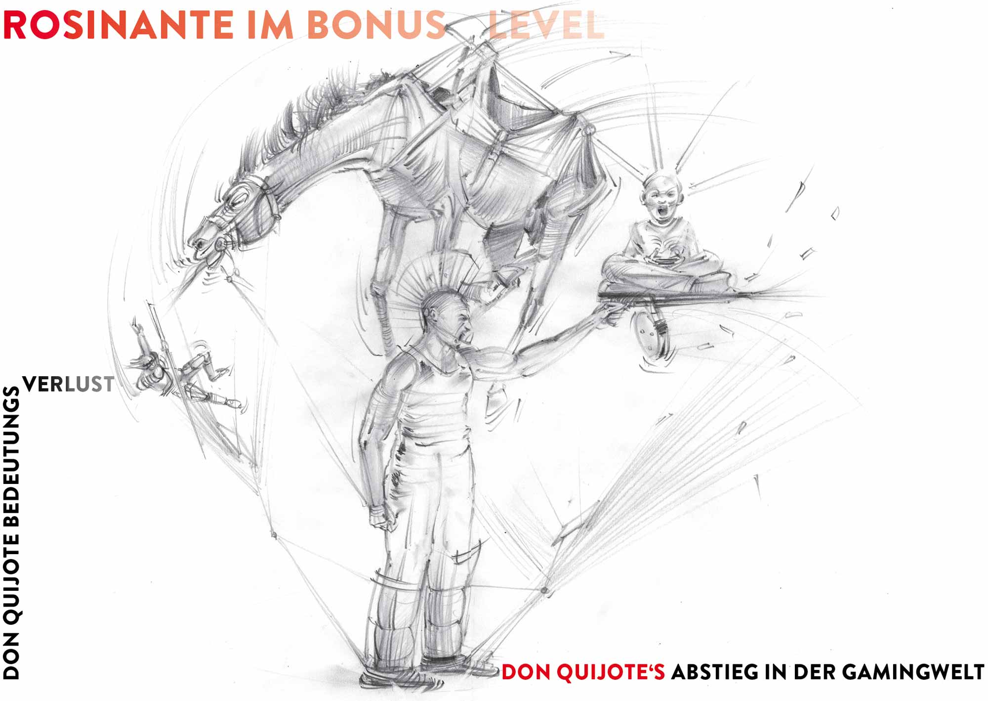 Don Quijote und Rosinante Bedeutungsverlust