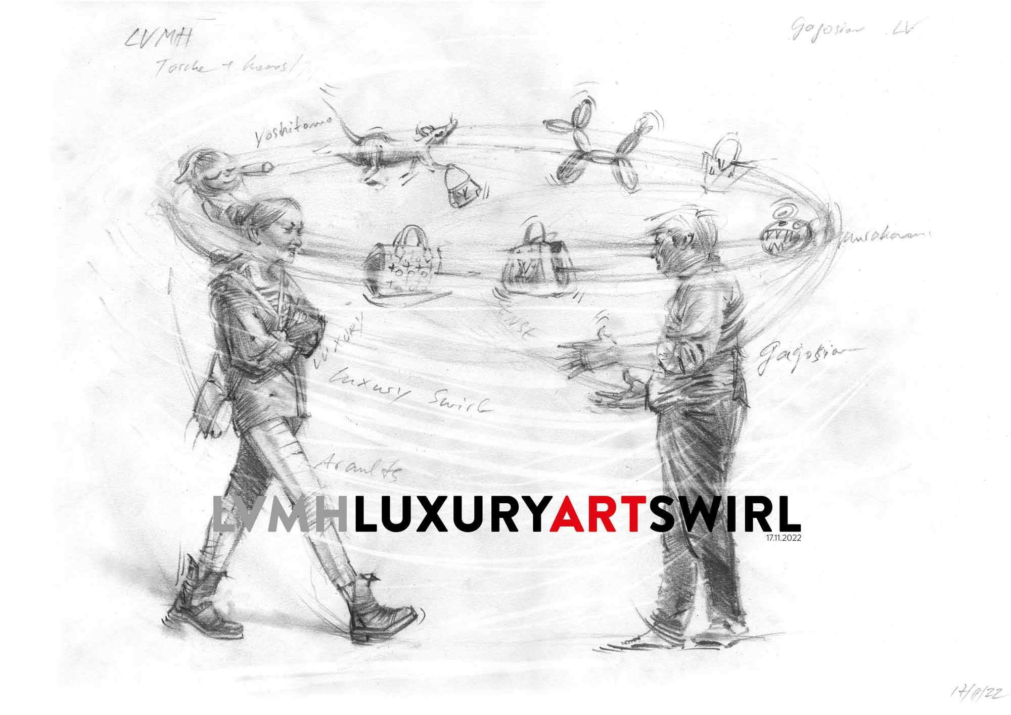 LVMH Luxury Art swirl